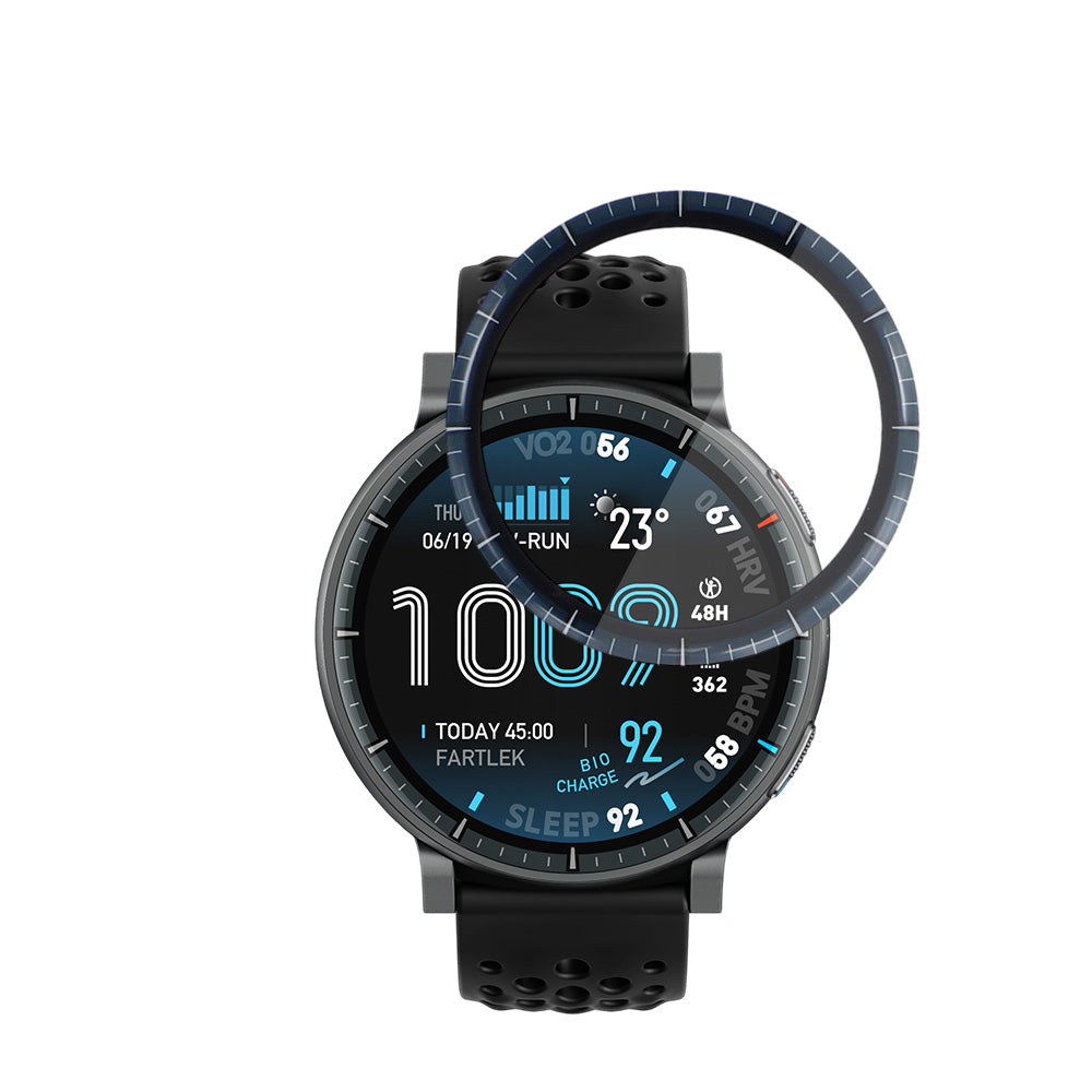 Προστατευτική Μεμβράνη Οθόνης Techsuit Nano Flex για Amazfit Active Max, Πλαστική, Σετ 2 τεμαχίων, Μαύρη