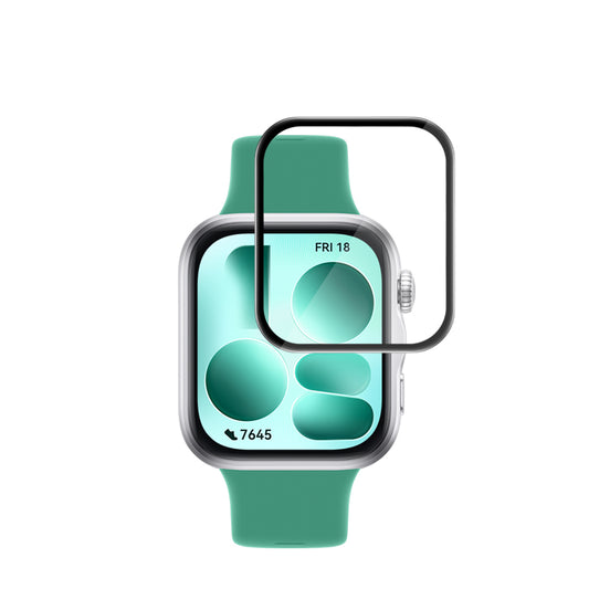 Προστατευτική μεμβράνη οθόνης Techsuit Nano Flex για Huawei Watch Fit 5, Πλαστικό, Σετ 2 τεμαχίων, Μαύρο