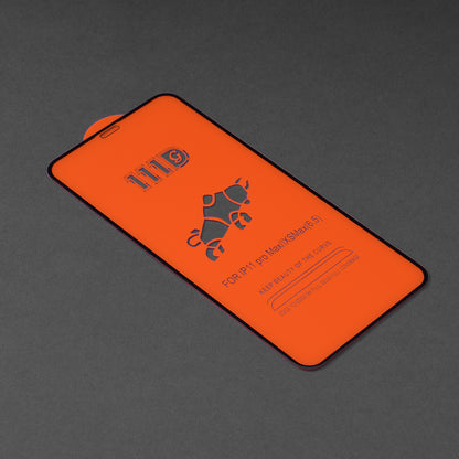 Προστατευτική μεμβράνη οθόνης Techsuit για Apple iPhone 11 Pro Max / XS Max, Ασφαλισμένο γυαλί, Full Glue, 111D, Μαύρο