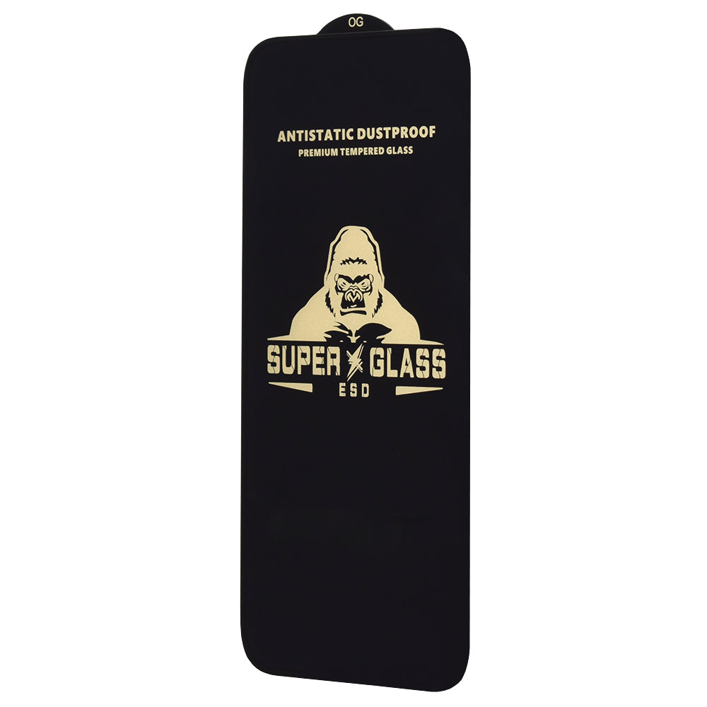 Προστατευτική μεμβράνη οθόνης Techsuit για Apple iPhone 15 Pro Max, Ασφαλισμένο γυαλί, Πλήρης κόλλα, Μαύρο