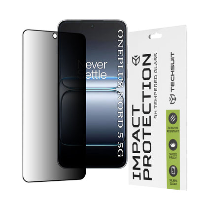 Προστατευτική Μεμβράνη Οθόνης Techsuit για OnePlus Nord 5, Ενισχυμένο Γυαλί, Full Glue, 111D