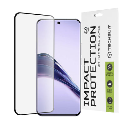 Προστατευτική μεμβράνη οθόνης Techsuit για Realme 13 Pro / 13 Pro+, Ασφαλισμένο γυαλί, Full Glue, 111D, Μαύρο