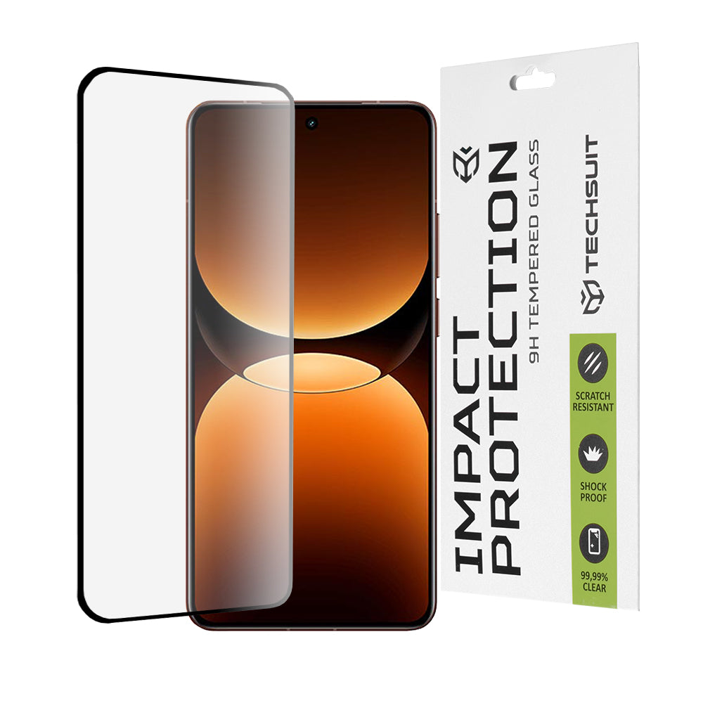 Προστατευτική μεμβράνη οθόνης Techsuit για Realme GT 7 Pro, Ασφαλισμένο γυαλί, Full Glue, 111D, Μαύρο