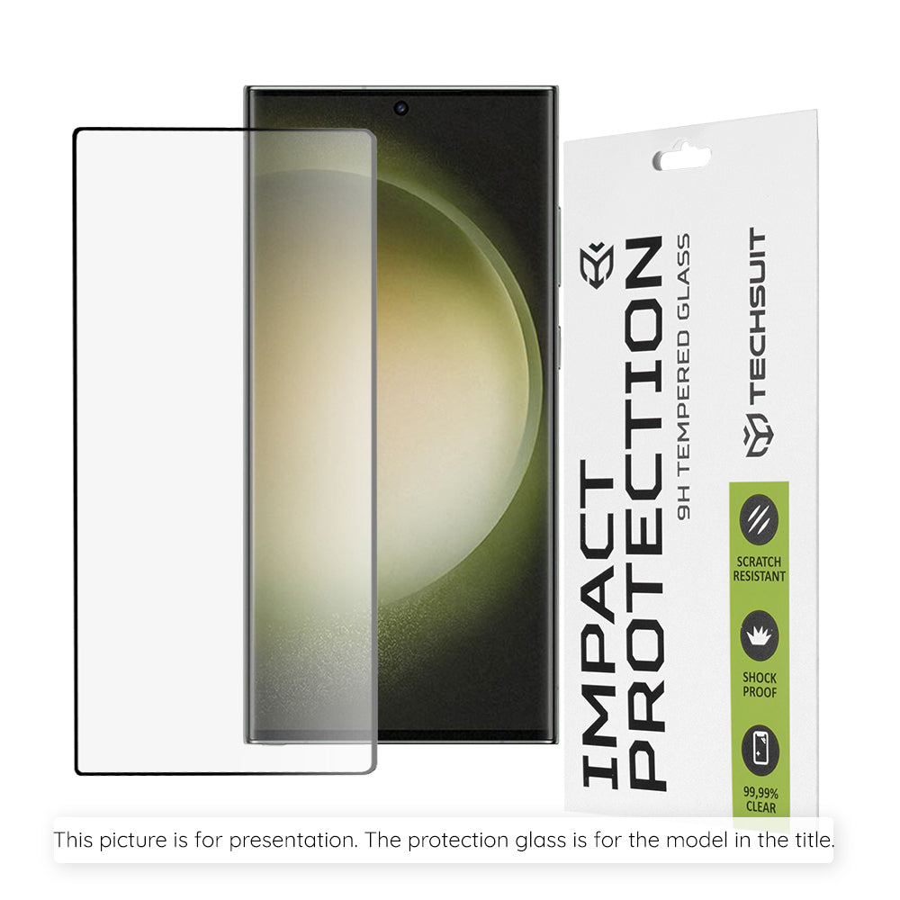 Προστατευτική μεμβράνη οθόνης Techsuit για Realme P4x 4G / P4 Lite 4G, Ασφαλισμένο γυαλί, Full Glue, 111D, Μαύρο