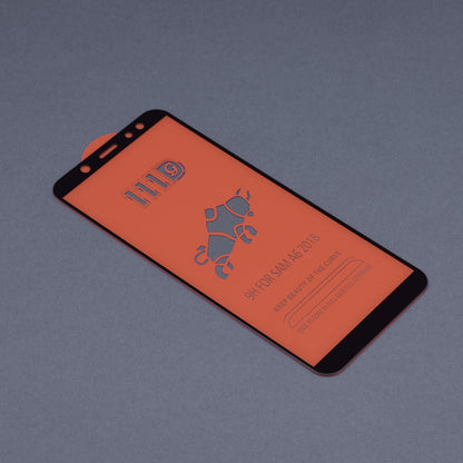Προστατευτική μεμβράνη οθόνης Techsuit για Samsung Galaxy A6 (2018) A600, Ασφαλισμένο γυαλί, Full Glue, 111D, Μαύρο