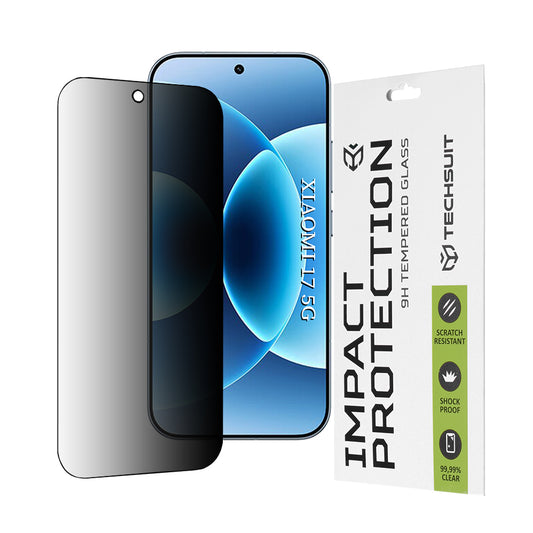 Προστατευτική Μεμβράνη Οθόνης Techsuit για Xiaomi 17, Ενισχυμένο Γυαλί, Full Glue, 111D