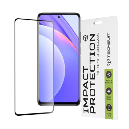 Προστατευτική μεμβράνη οθόνης Techsuit για Xiaomi Mi 10T Lite 5G, Ασφαλισμένο γυαλί, Full Glue, 111D, Μαύρο