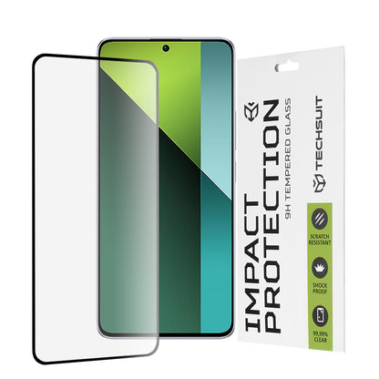 Προστατευτική μεμβράνη οθόνης Techsuit για Xiaomi Poco X6 / Redmi Note 13 Pro 5G, Ασφαλισμένο γυαλί, Full Glue, 111D, Μαύρο