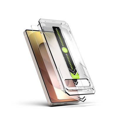 Προστατευτική μεμβράνη οθόνης Techsuit TitanGlass CrystalHD για Samsung Galaxy S25 S931 / S24 S921, Ασφαλισμένο γυαλί, Πλήρης κόλλα