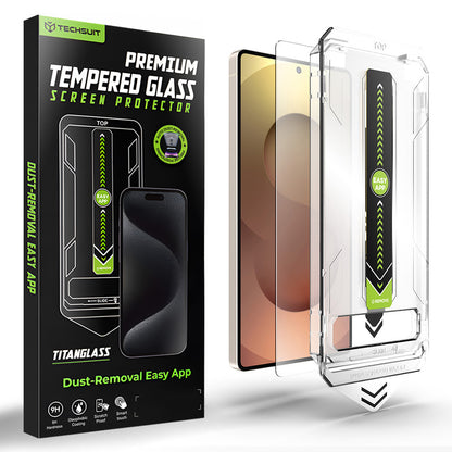 Προστατευτική Μεμβράνη Οθόνης Techsuit TitanGlass CrystalHD για Samsung Galaxy S26 Ultra S948, Ενισχυμένο Γυαλί, Full Glue