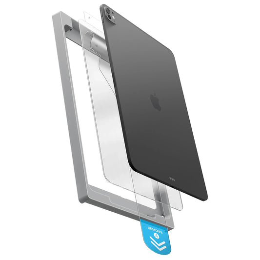 Προστατευτική μεμβράνη οθόνης UNIQ Optix Exofit για Apple iPad (2025), Ασφαλισμένο γυαλί, Πλήρης κόλλα