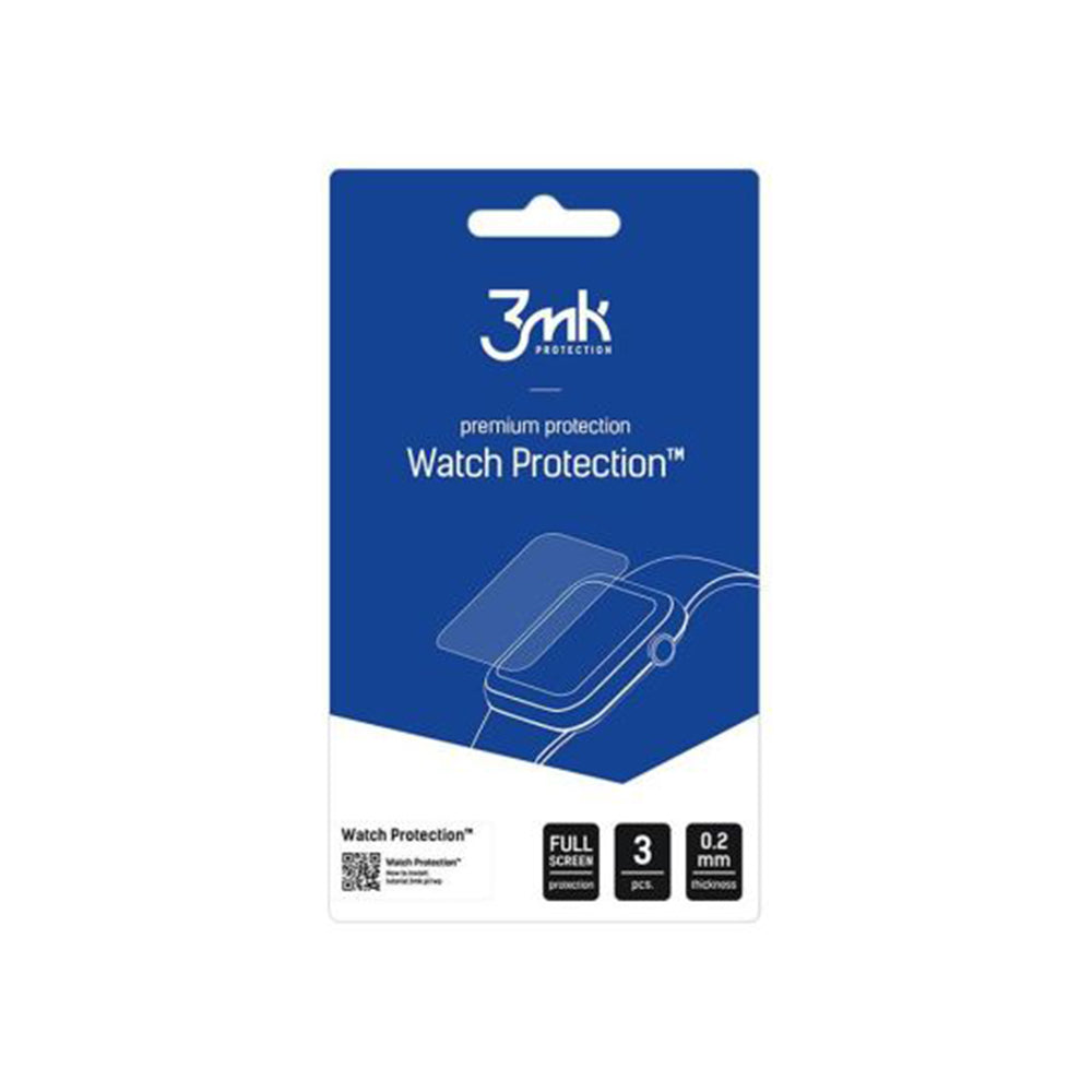 3MK Arc Protection Film for Huawei Band 11, Set of 3 Pieces, Plastic