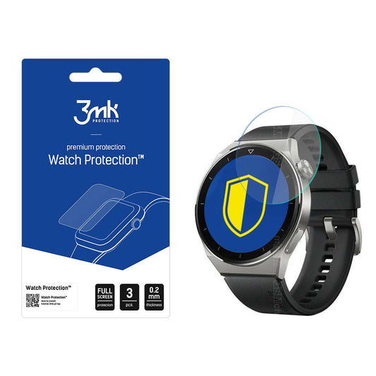 Προστατευτική μεμβράνη 3MK FlexibleGlass για Huawei Watch GT 3 Pro 46mm, σετ 3 τεμαχίων, εύκαμπτο γυαλί