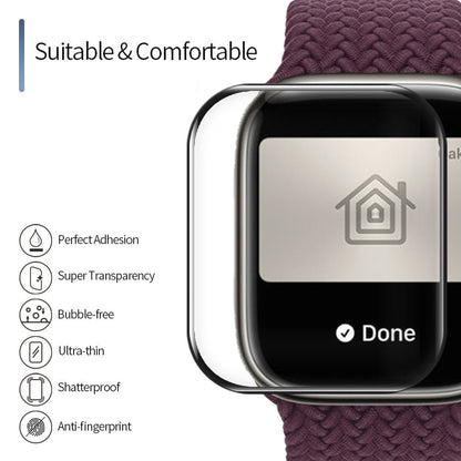 Προστατευτική Μεμβράνη Blueo High Molecule για Apple Watch 40mm Series, Ασφαλισμένο Γυαλί, Μαύρο