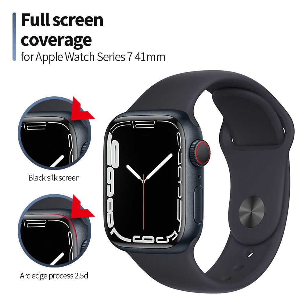 Προστατευτική Μεμβράνη Blueo High Molecule για Apple Watch 40mm Series, Ασφαλισμένο Γυαλί, Μαύρο
