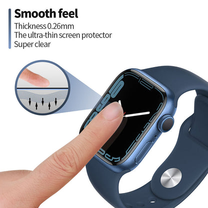 Προστατευτική Μεμβράνη Blueo High Molecule για Apple Watch 40mm Series, Ασφαλισμένο Γυαλί, Μαύρο
