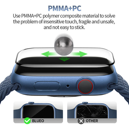 Προστατευτική Μεμβράνη Blueo High Molecule για Apple Watch 40mm Series, Ασφαλισμένο Γυαλί, Μαύρο