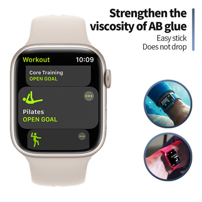 Προστατευτική Μεμβράνη Blueo High Molecule για Apple Watch 40mm Series, Ασφαλισμένο Γυαλί, Μαύρο