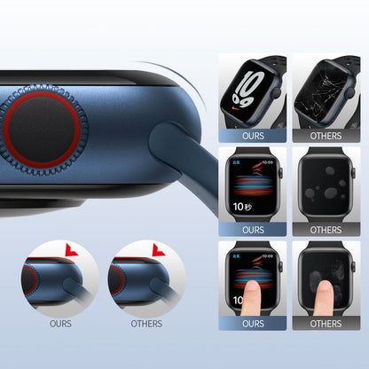 Προστατευτική Μεμβράνη Blueo High Molecule για Apple Watch 40mm Series, Ασφαλισμένο Γυαλί, Μαύρο