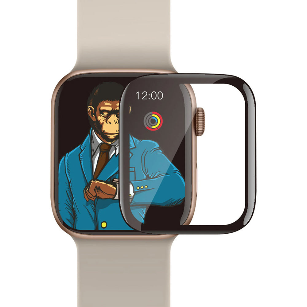Προστατευτική Μεμβράνη Blueo High Molecule για Apple Watch 44mm Series, Ασφαλισμένο Γυαλί, Μαύρο