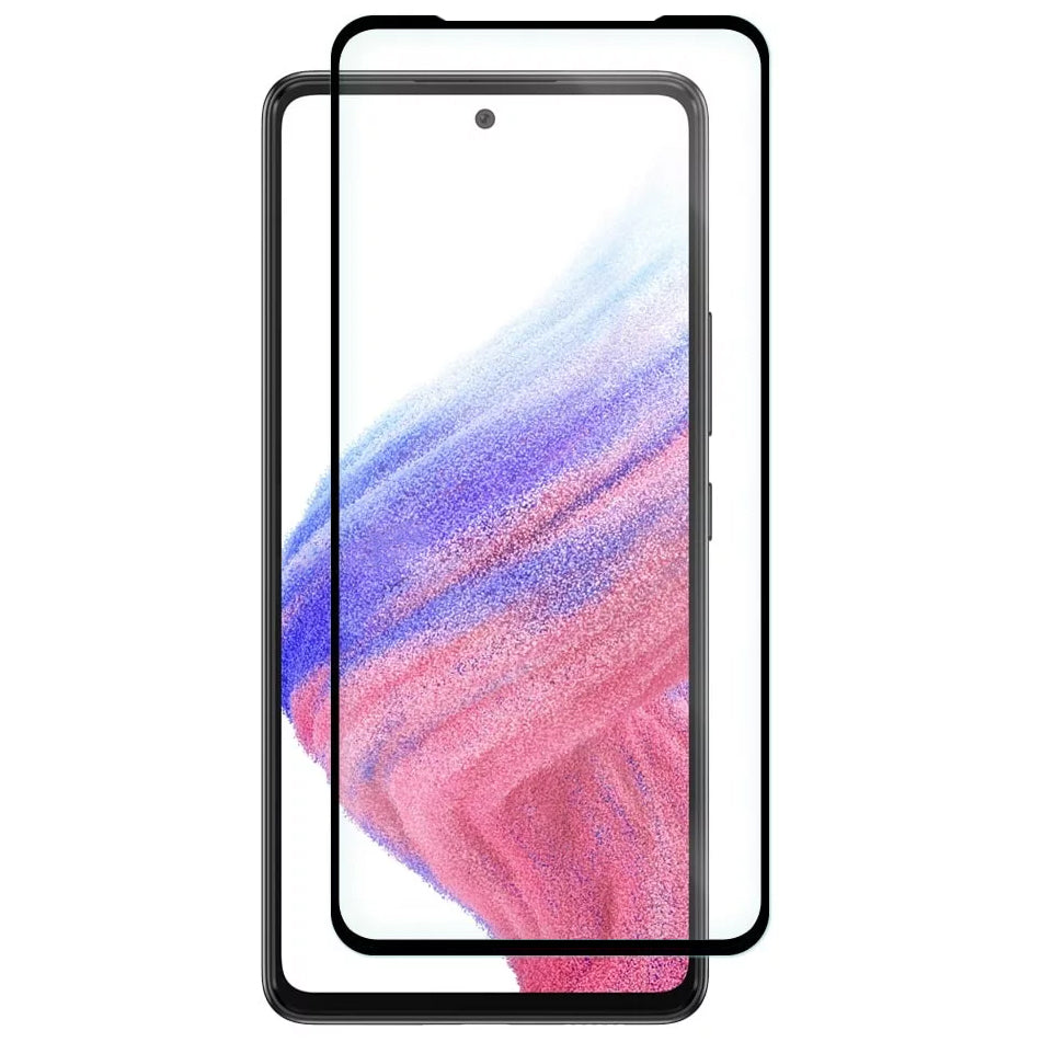 OEM Προστατευτικό οθόνης για Samsung Galaxy A53 5G A536, Θωρακισμένο γυαλί, Πλήρης κόλλα, 5D, Μαύρο