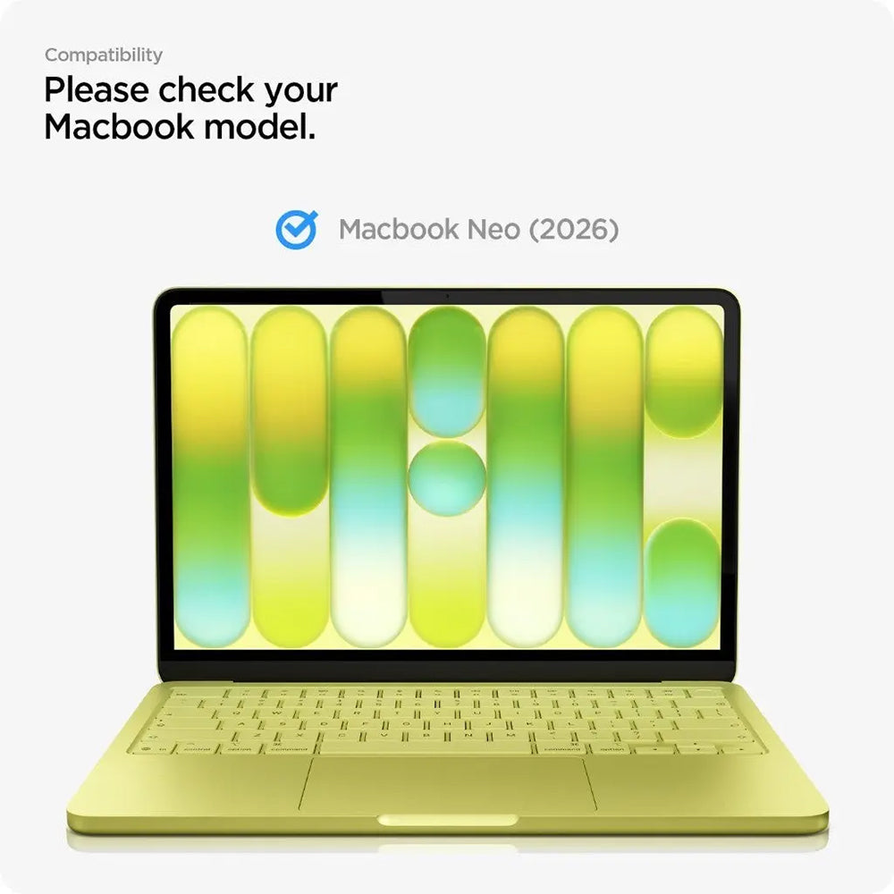 Προστατευτική Μεμβράνη Οθόνης Spigen GlastR Slim για Apple MacBook Neo 13inch, Ασφαλισμένο Γυαλί, Μαύρο AGL11669