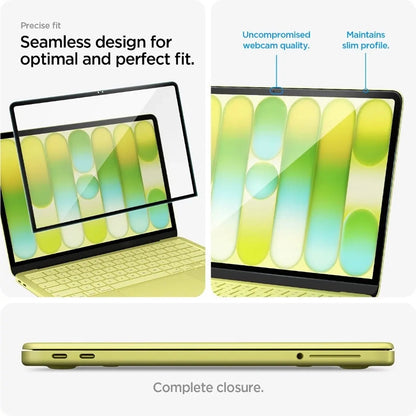 Προστατευτική Μεμβράνη Οθόνης Spigen GlastR Slim για Apple MacBook Neo 13inch, Ασφαλισμένο Γυαλί, Μαύρο AGL11669