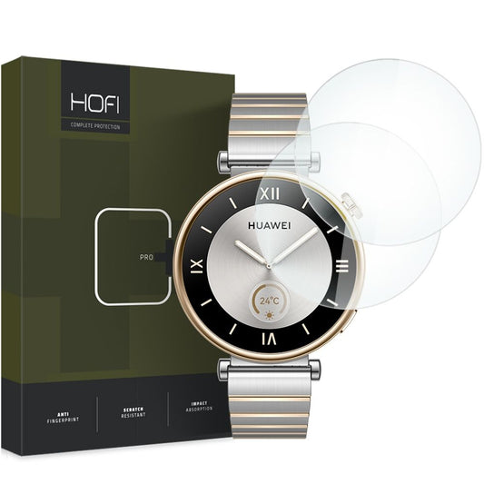 HOFI PRO+ Προστατευτικό φύλλο αλουμινίου για Huawei Watch GT 4 41mm, Σετ 2 τεμαχίων, Προστασία γυαλιού