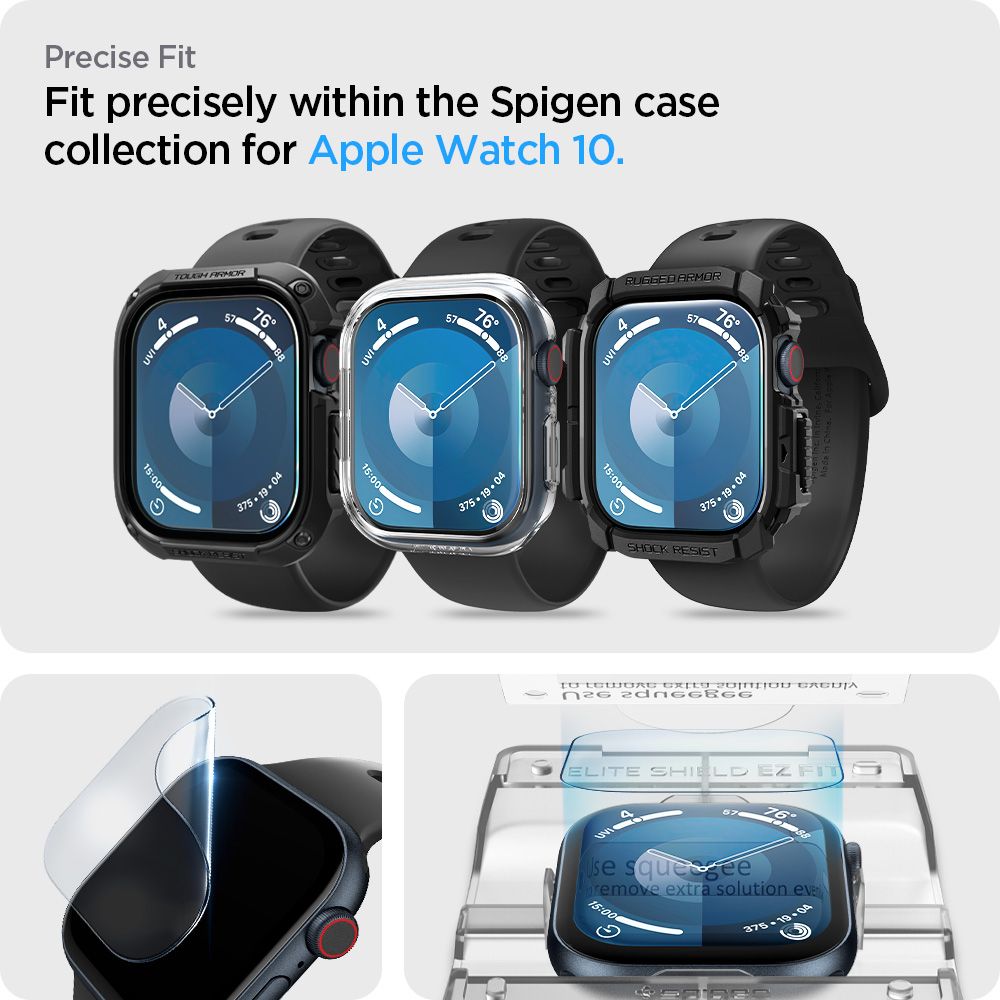 Spigen Elite Shield EZ FIT για Apple Watch 46mm Series, σετ 2 τεμαχίων, πλαστικό AFL08579 