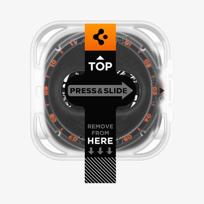 Προστατευτική Μεμβράνη Spigen GlastR EZ FIT για Samsung Galaxy Watch Ultra2, Ασφαλισμένο Γυαλί, Σετ 2 τεμαχίων AGL11758