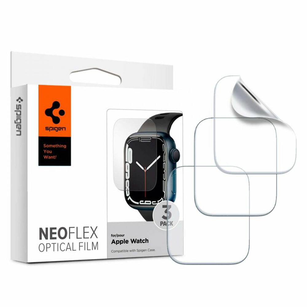 Προστατευτική Μεμβράνη Spigen Neo Flex για Apple Watch 41mm / 40mm Series, Σετ 3 τεμαχίων, Πλαστικό 061FL25575