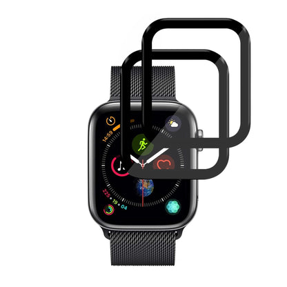 Προστατευτική Μεμβράνη Techsuit Nano Flex για Apple Watch 44mm Series, Σετ 2 τεμαχίων, Πλαστική, Μαύρη