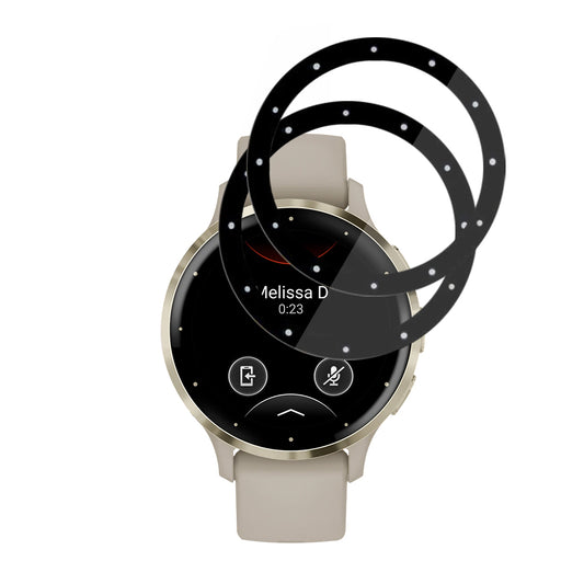 Προστατευτική Μεμβράνη Techsuit Nano Flex για Garmin Venu 3S, Σετ 2 τεμαχίων, Πλαστική, Μαύρη