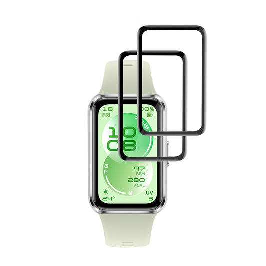 Προστατευτική Μεμβράνη Techsuit Nano Flex για Huawei Band 11, Σετ 2 τεμαχίων, Πλαστική, Μαύρη