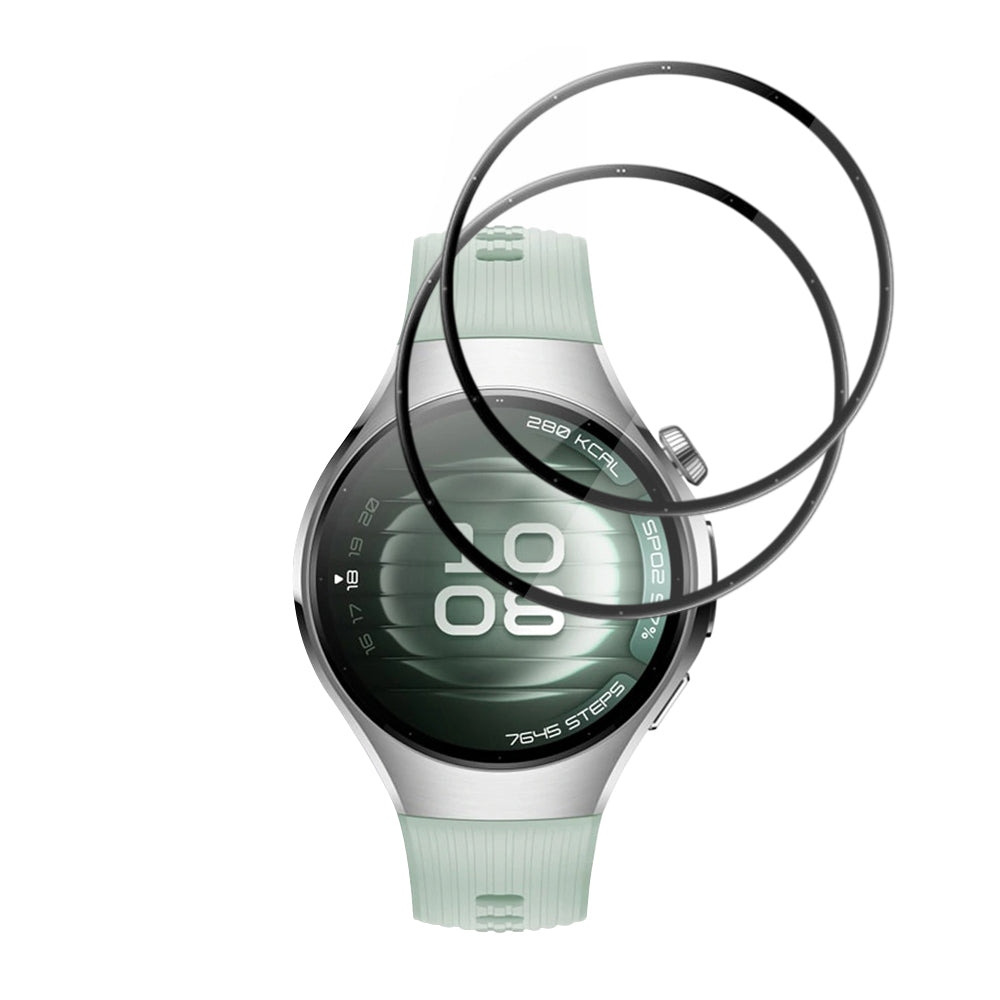 Προστατευτική Μεμβράνη Techsuit Nano Flex για Huawei Watch 5 42mm, Σετ 2 τεμαχίων, Πλαστική, Μαύρη