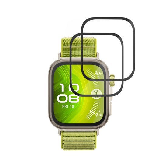 Προστατευτική Μεμβράνη Techsuit Nano Flex για Huawei Watch Fit 4 Pro, Σετ 2 τεμαχίων, Πλαστική, Μαύρη