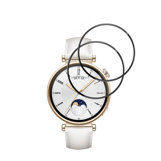 Προστατευτική Μεμβράνη Techsuit Nano Flex για Huawei Watch GT 4 41mm, Σετ 2 τεμαχίων, Πλαστική, Μαύρη