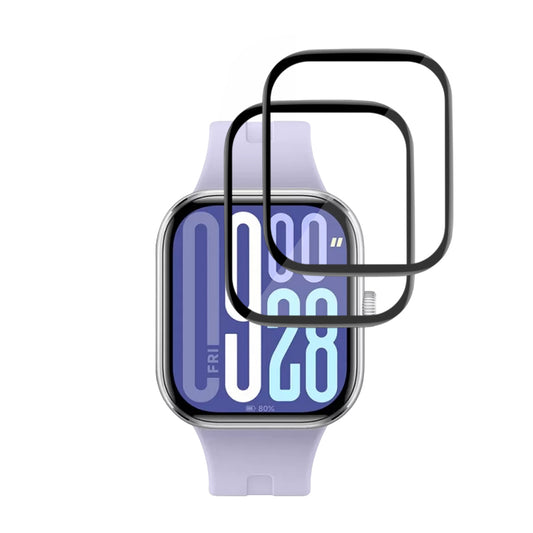 Προστατευτική Μεμβράνη Techsuit Nano Flex για Xiaomi Redmi Watch 5, Σετ 2 τεμαχίων, Πλαστική, Μαύρη