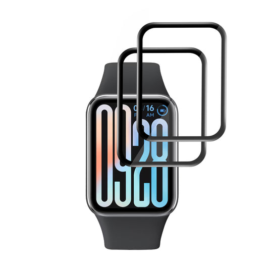 Προστατευτική Μεμβράνη Techsuit Nano Flex για Xiaomi Smart Band 9 Pro, Σετ 2 τεμαχίων, Πλαστική, Μαύρη