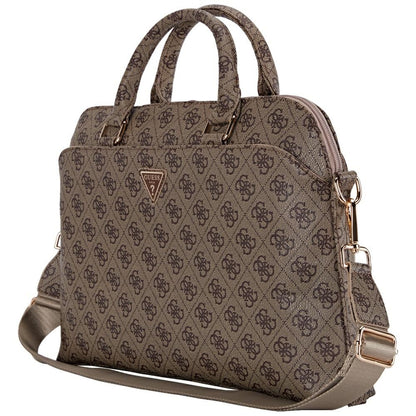 Τσάντα Guess 4G Triangle Logo για Laptop 15inch, Καφέ