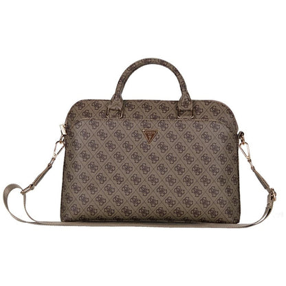 Τσάντα Guess 4G Triangle Logo για Laptop 15inch, Καφέ