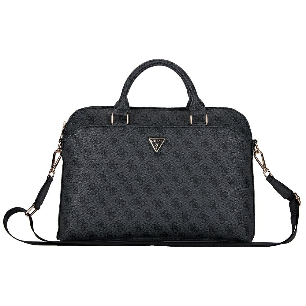 Τσάντα Guess 4G Triangle Logo για Laptop 15inch, Μαύρη