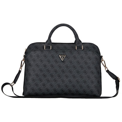 Τσάντα Guess 4G Triangle Logo για Laptop 15inch, Μαύρη