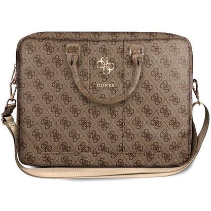 Τσάντα Guess 4G Metal Logo για Laptop 15inch - 16inch, Καφέ