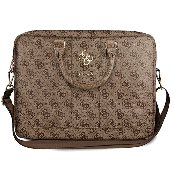Τσάντα Guess 4G Metal Logo για Laptop 15inch - 16inch, Καφέ