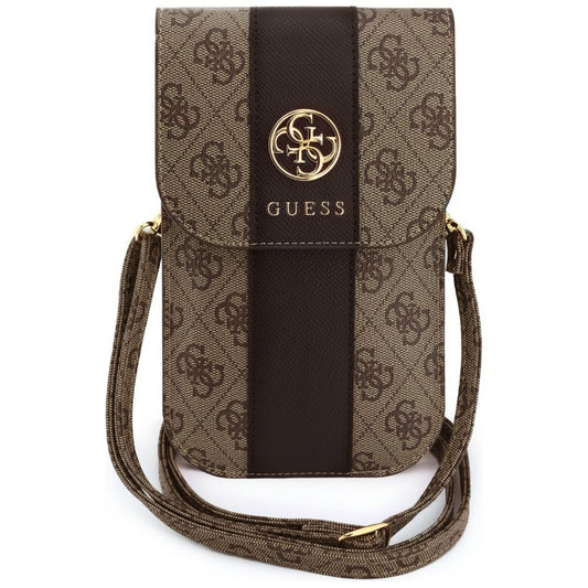 Καθολική Τσάντα για Τηλέφωνο, Guess, 4G Classic Logo Stripe, Καφέ