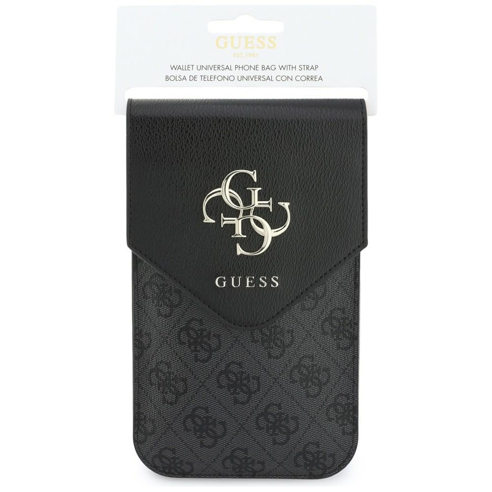 Πανκατευθυντική Θήκη για Τηλέφωνο, Guess, 4G Grained Classic Logo, Μαύρο