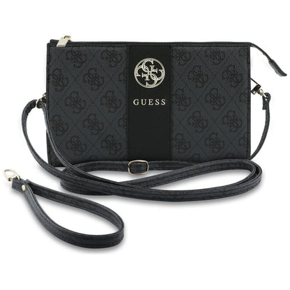 Θήκη γενικής χρήσης για κινητό, Guess, 4G Round Classic Logo Stripe, Μαύρη