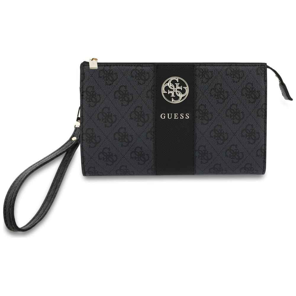Θήκη γενικής χρήσης για κινητό, Guess, 4G Round Classic Logo Stripe, Μαύρη