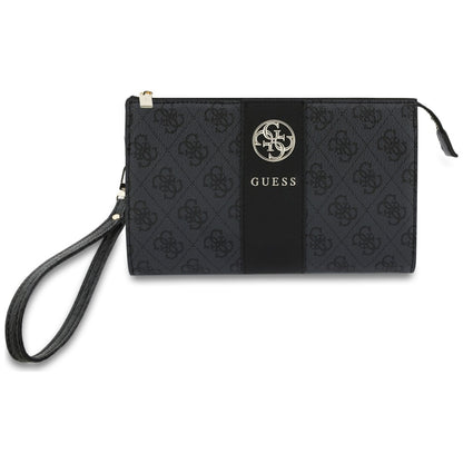 Θήκη γενικής χρήσης για κινητό, Guess, 4G Round Classic Logo Stripe, Μαύρη